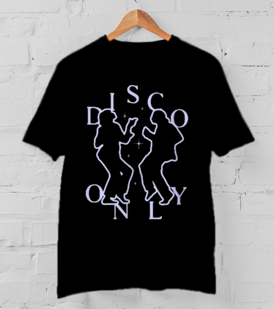 Disco Only Dancing 70s Nightclub Silhouette Retro Vibes T-Shirt