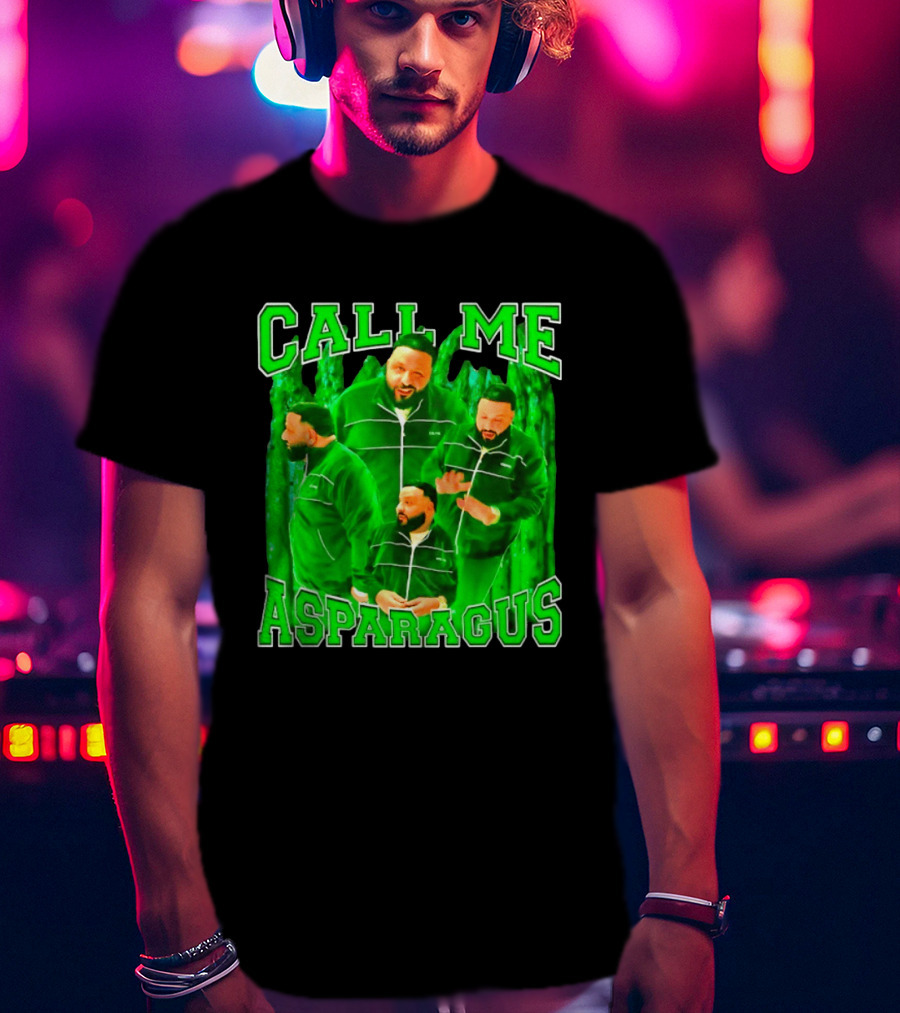 DJ Khaled Call Me Asparagus Music Producer Green Tracksuit T-Shirt