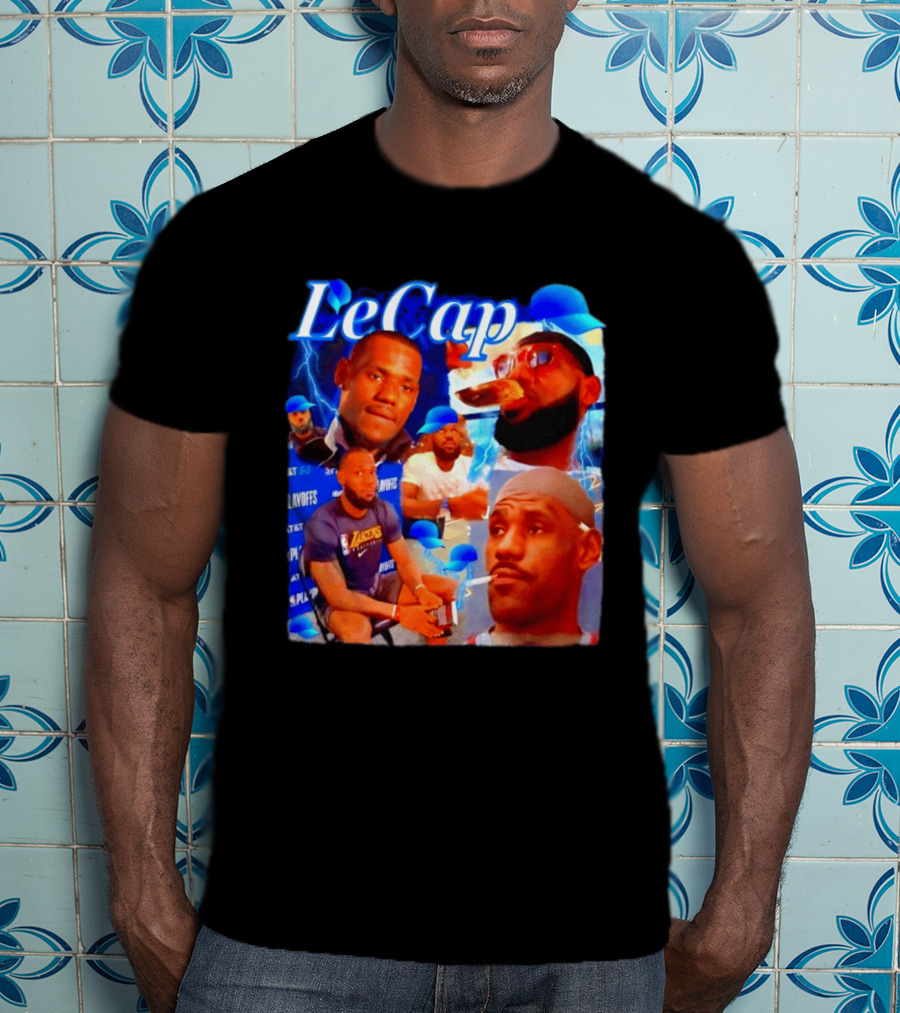 LeBron James LeCap Lakers Playoffs Meme T-Shirt