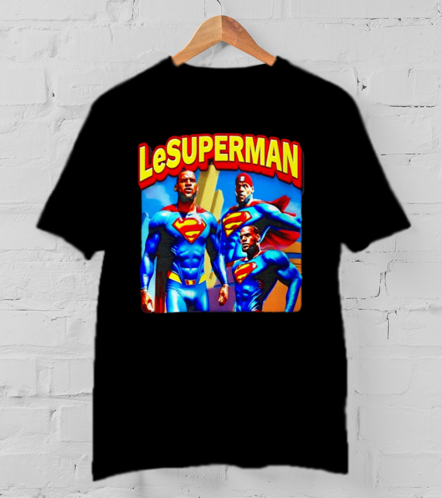 LeBron James LeSuperman Philadelphia 76ers Superhero T-Shirt