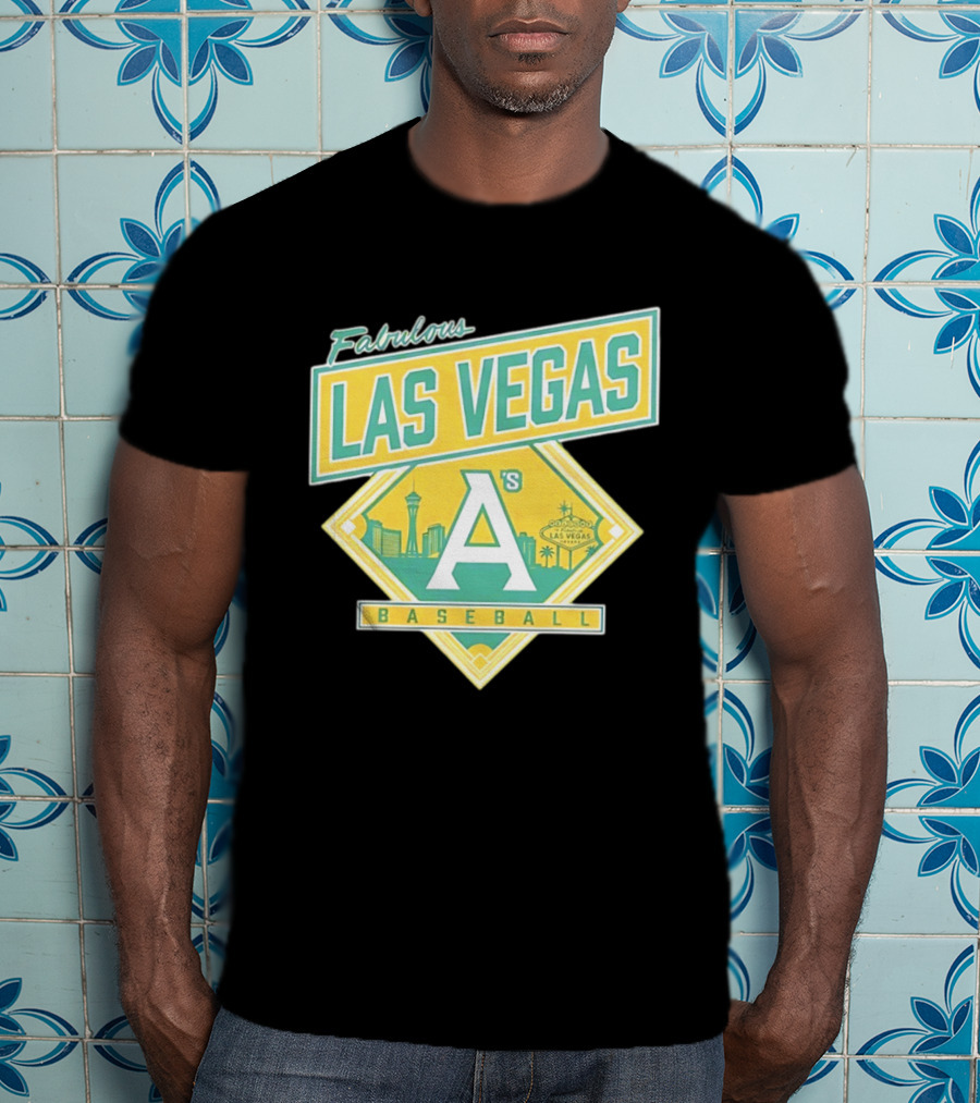 Fabulous Las Vegas A's Baseball 2026 Skyline T-Shirt