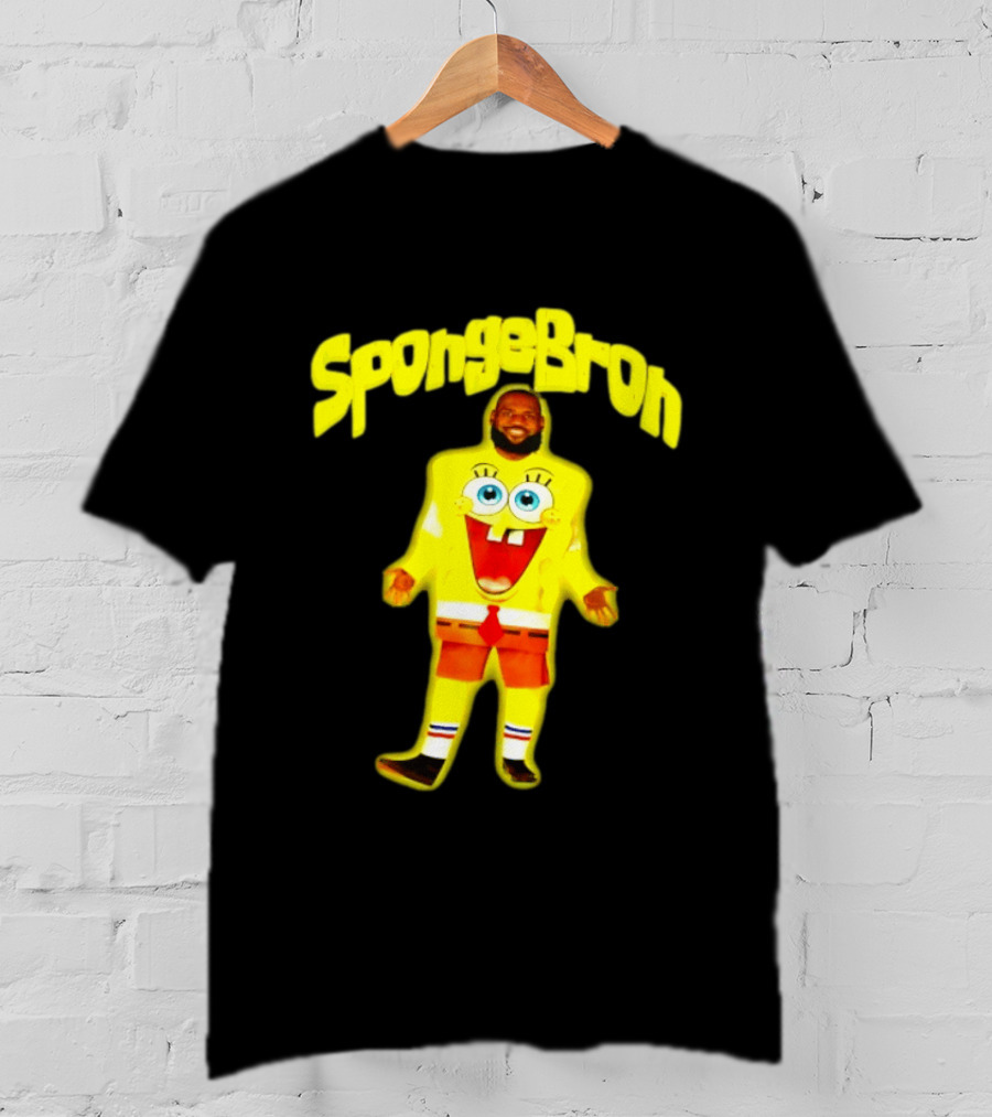 SpongeBron LeBron James Los Angeles Lakers T-Shirt