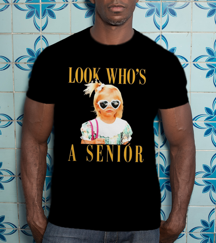 Look Who's A Senior Heart Sunglasses Little Girl Senior Graduation T-Shirt