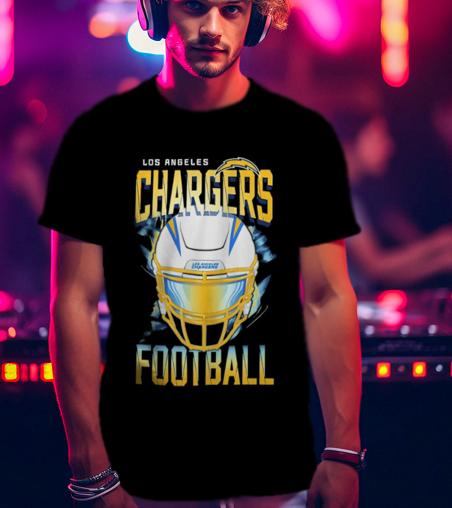 Los Angeles Chargers Football Helmet 2026 Season Team Spirit T-Shirt