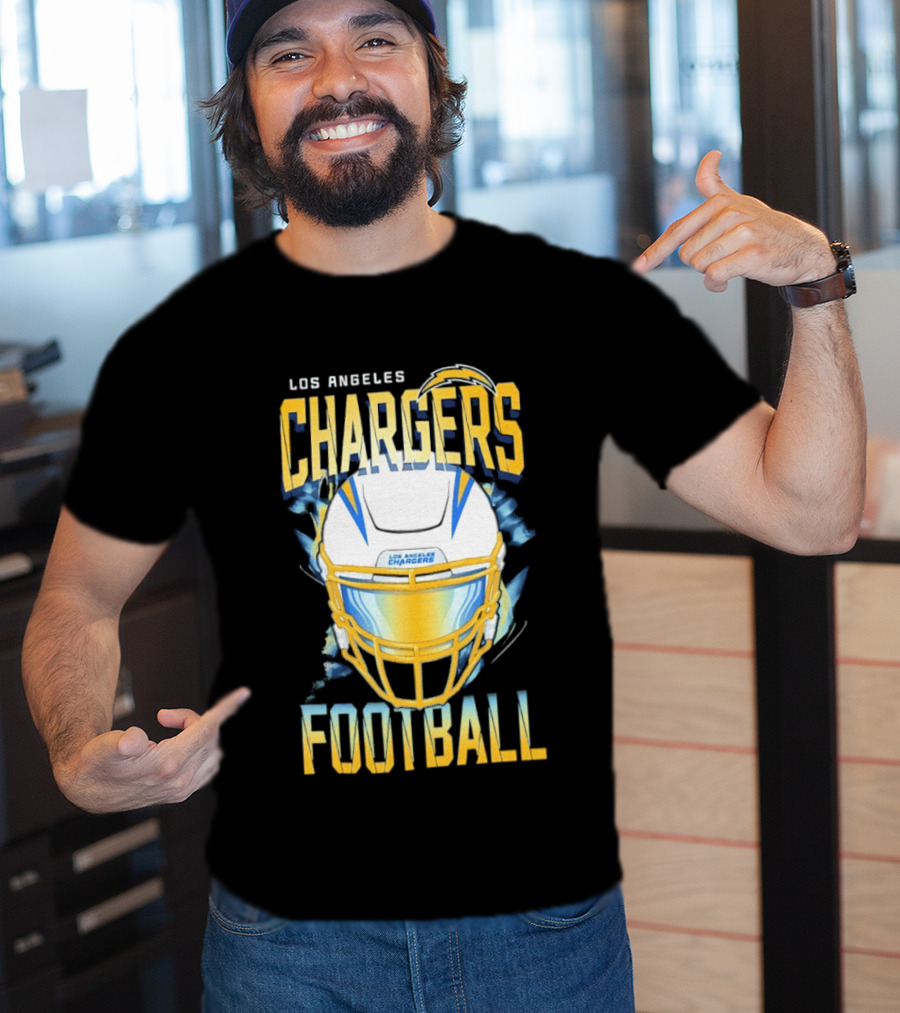 Los Angeles Chargers Football Helmet 2026 Season Team Spirit T-Shirt