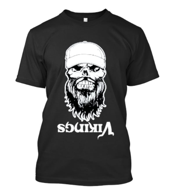 Luke Combs Vikings Tour Skull Beard Hat T-Shirt