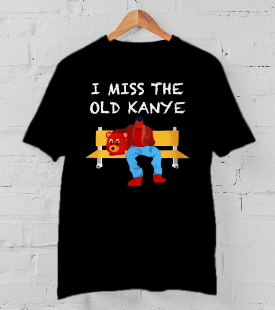 I Miss The Old Kanye Bear College Dropout Bench Scene T-Shirt