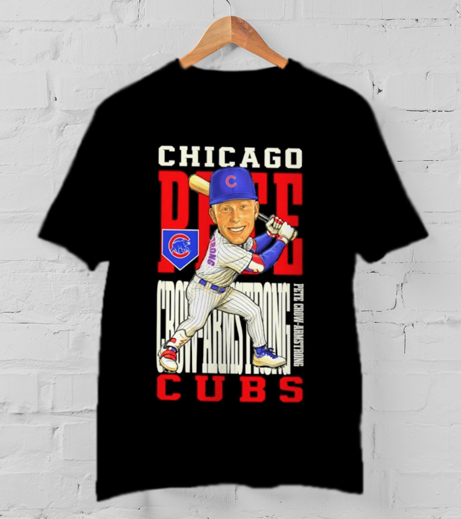 Chicago Pete Cubs Baseball Caricature Clash T-Shirt