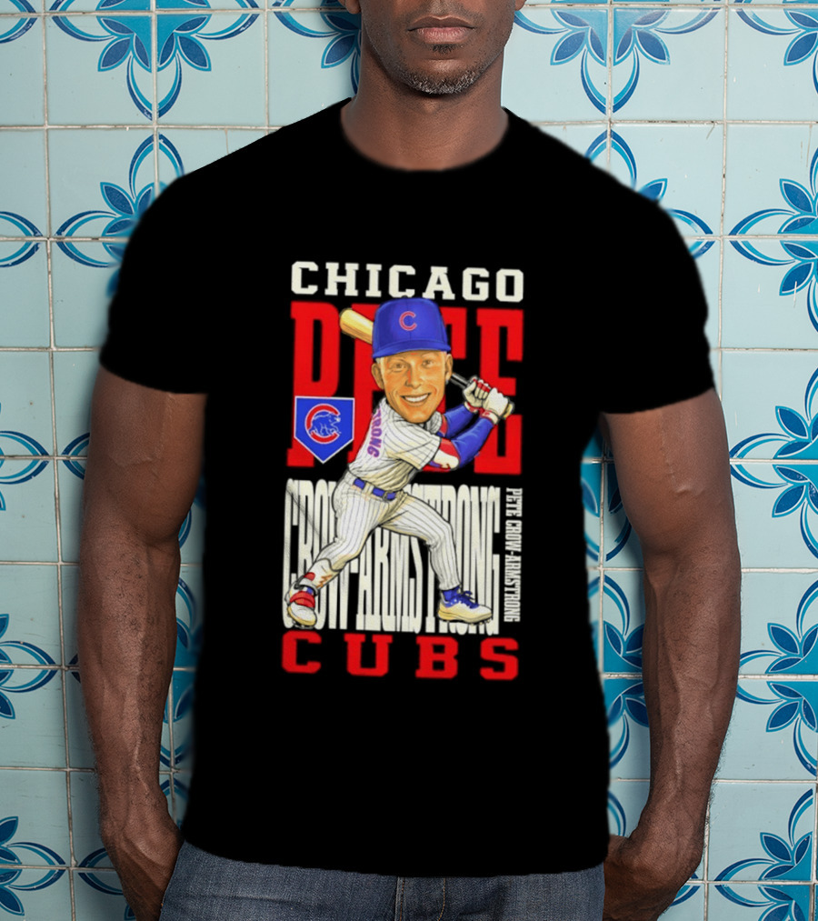 Chicago Pete Cubs Baseball Caricature Clash T-Shirt