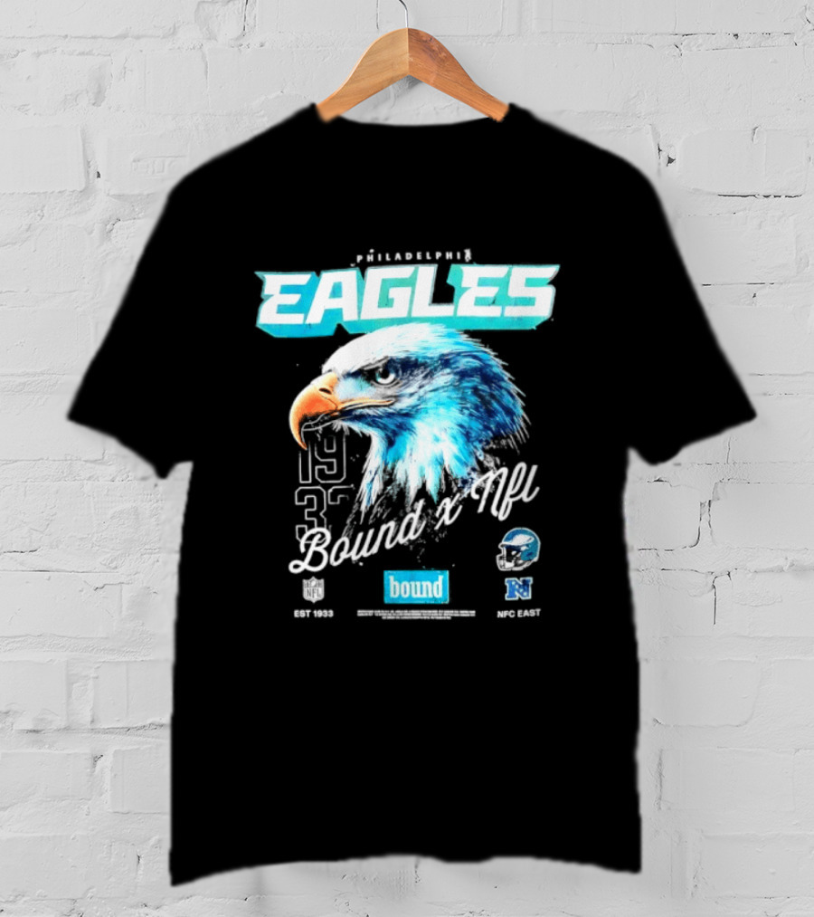 Philadelphia Eagles Bound NFC East 1933 Bird Head Helmet NFL T-Shirt