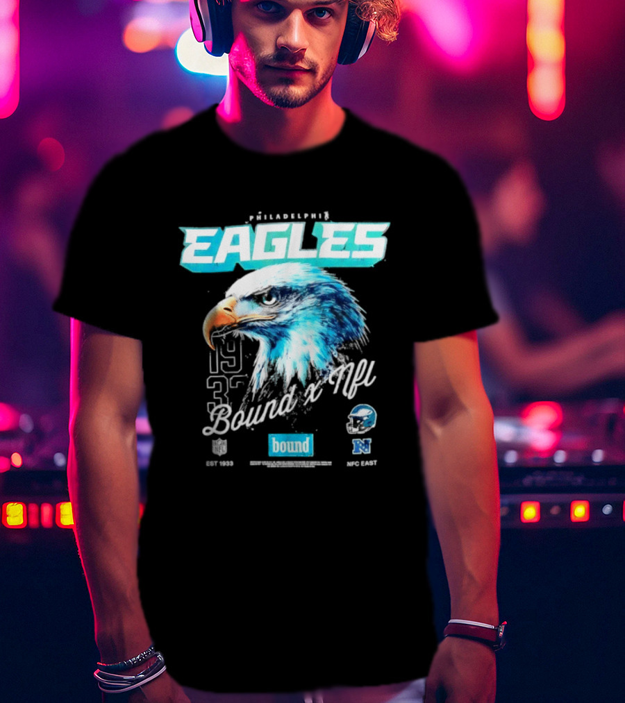 Philadelphia Eagles Bound NFC East 1933 Bird Head Helmet NFL T-Shirt