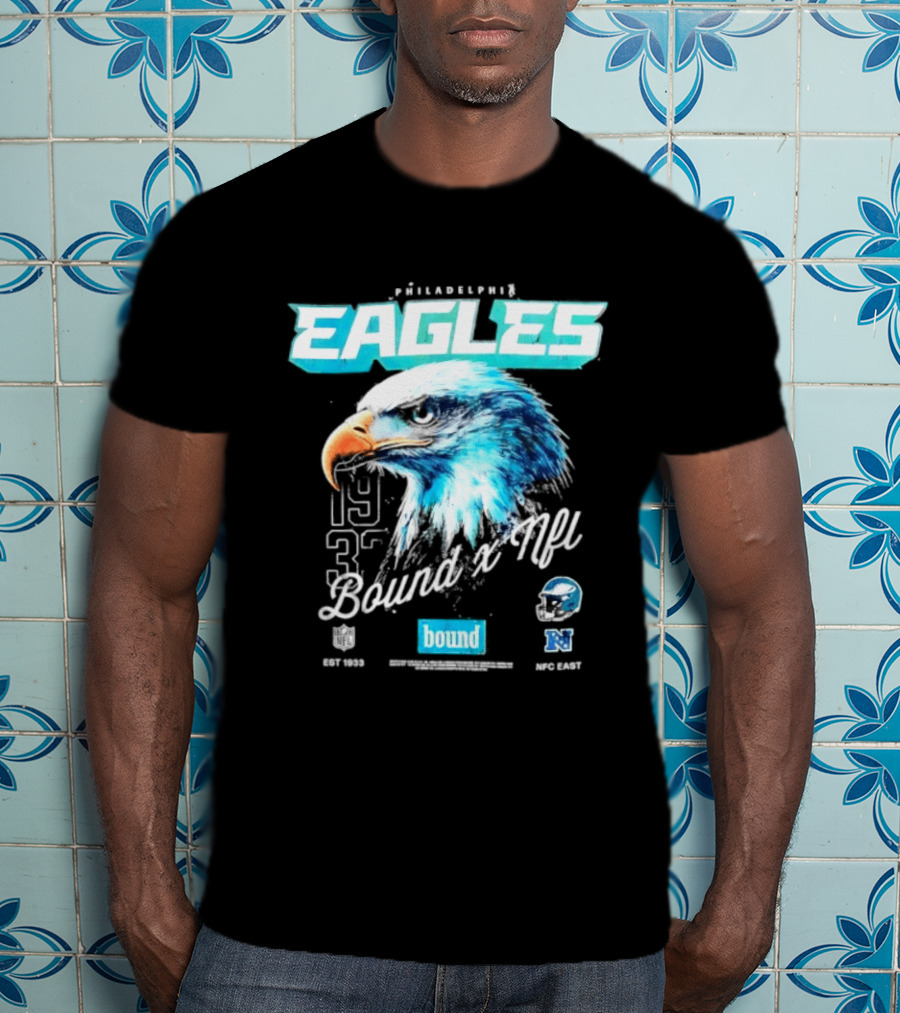 Philadelphia Eagles Bound NFC East 1933 Bird Head Helmet NFL T-Shirt