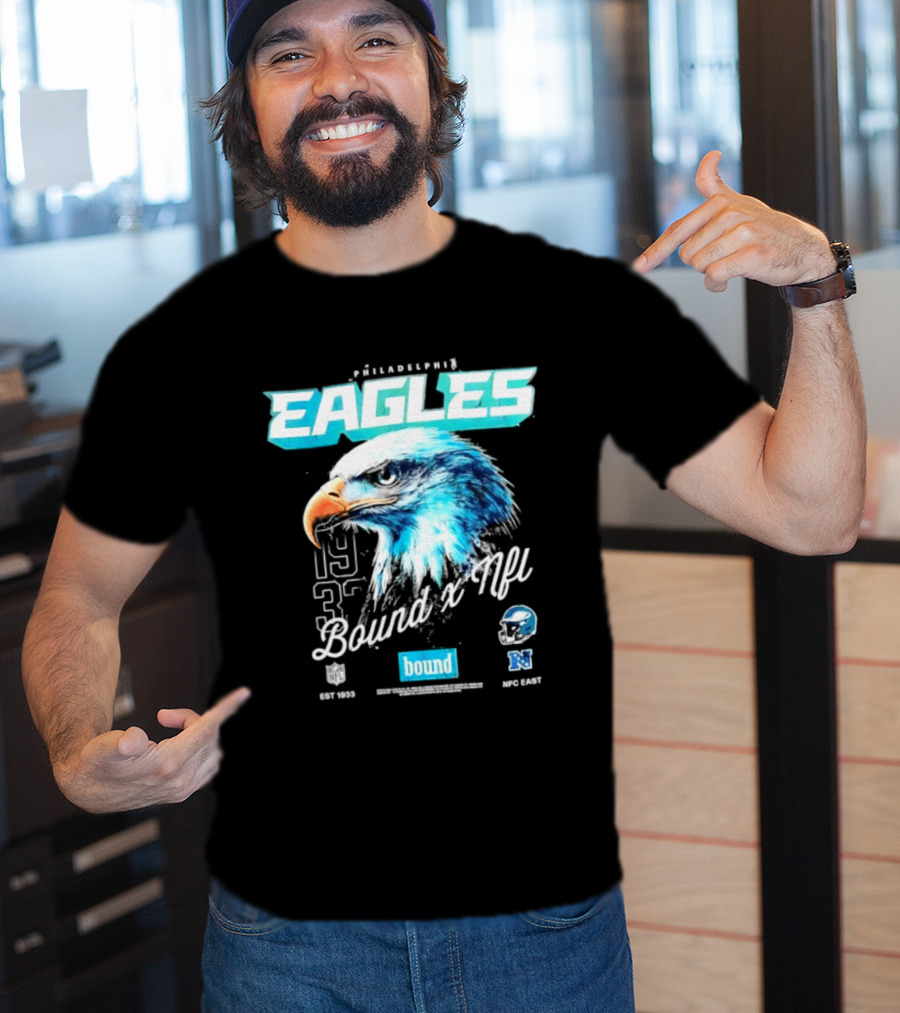 Philadelphia Eagles Bound NFC East 1933 Bird Head Helmet NFL T-Shirt