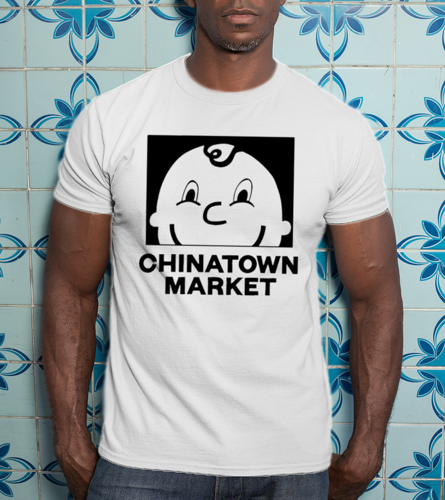 Chinatown Market Smiley Face Retro Cartoon T-Shirt