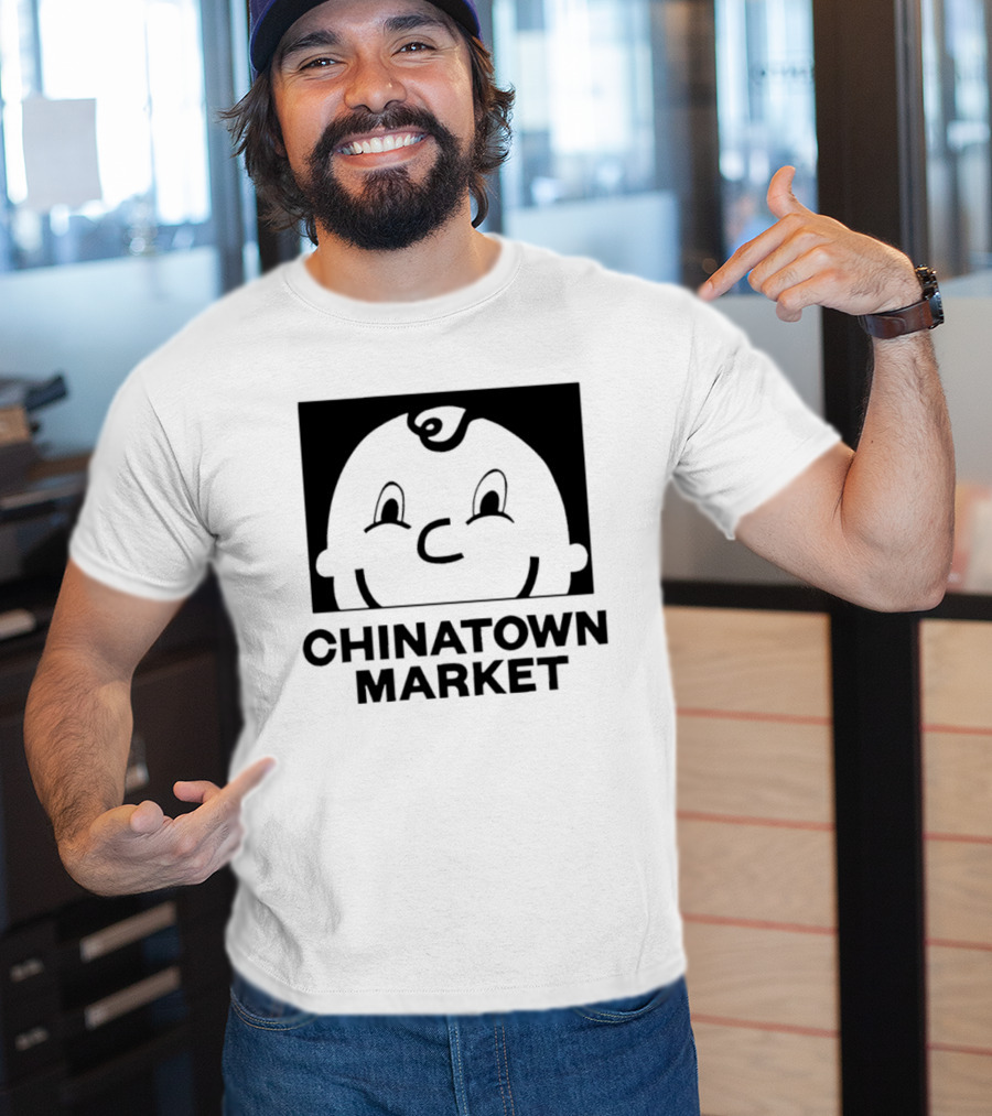 Chinatown Market Smiley Face Retro Cartoon T-Shirt