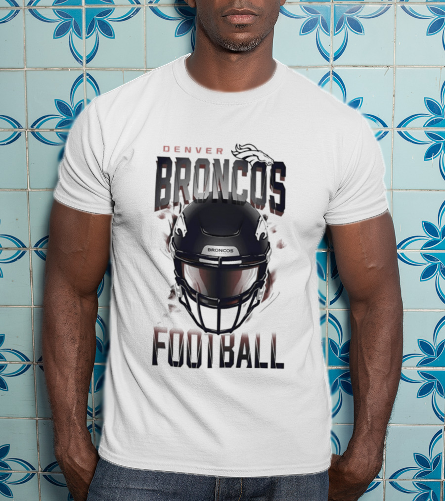 Denver Broncos Football Helmet 2026 Season Broncos Football T-Shirt