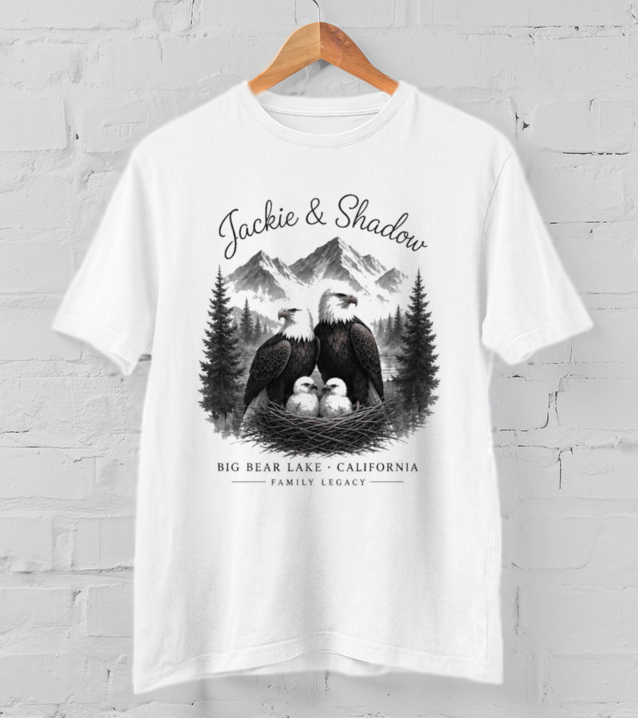 Jackie And Shadow Bald Eagles Big Bear Lake California Family Legacy T-Shirt