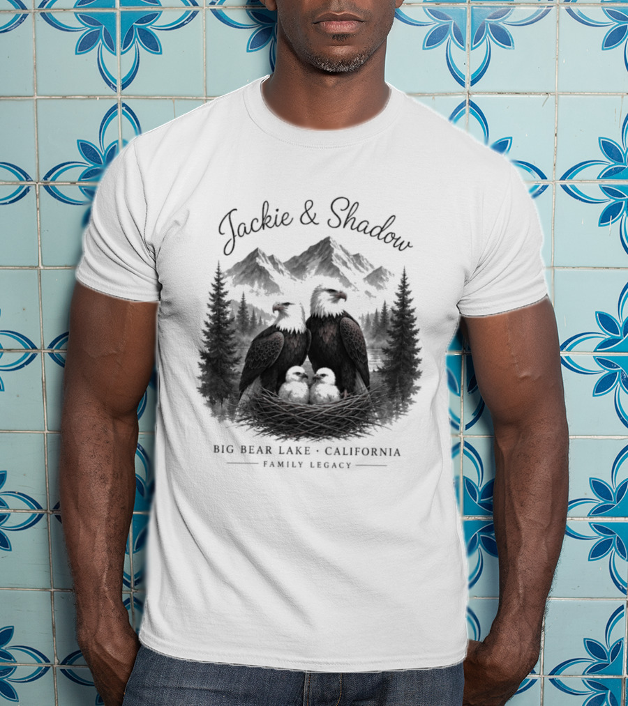 Jackie And Shadow Bald Eagles Big Bear Lake California Family Legacy T-Shirt