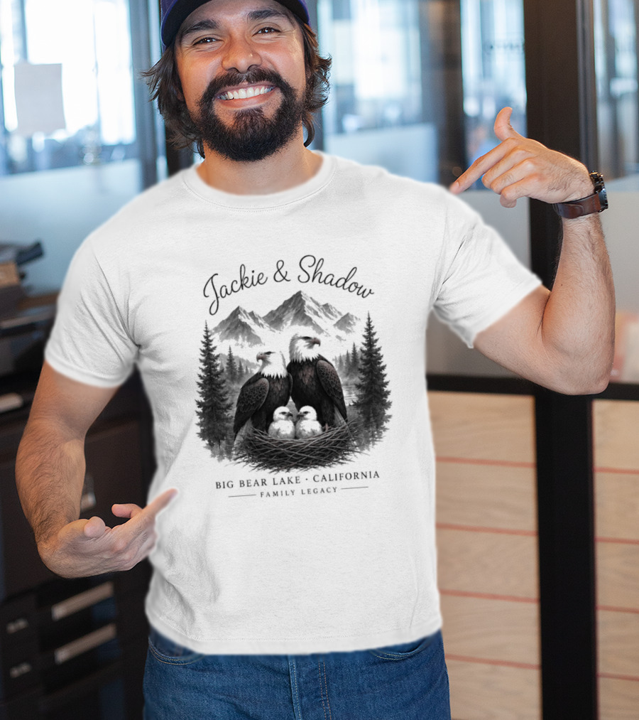Jackie And Shadow Bald Eagles Big Bear Lake California Family Legacy T-Shirt