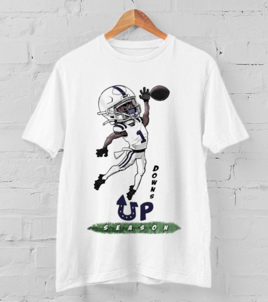 Josh Downs Indianapolis Colts Up Season Football Catch T-Shirt