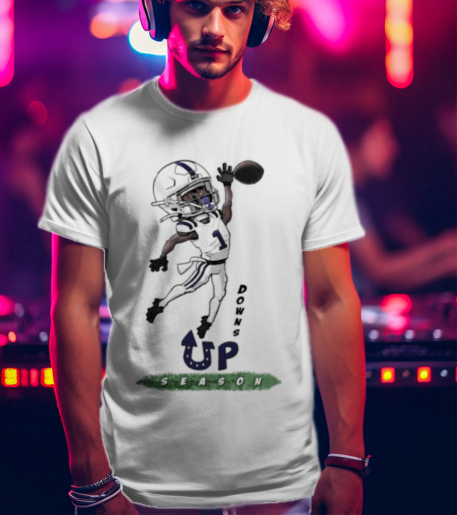 Josh Downs Indianapolis Colts Up Season Football Catch T-Shirt