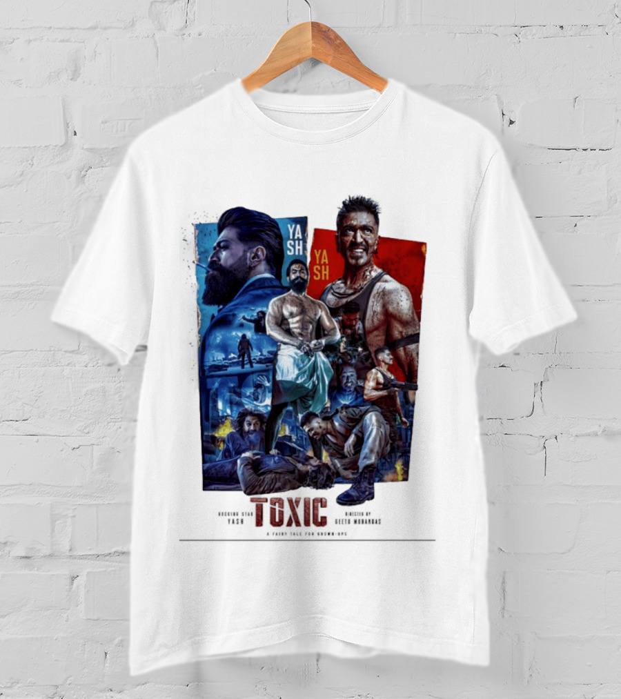 Yash Toxic A Fairy Tale For Grown Ups Rugged Warrior Action Adventure T-Shirt