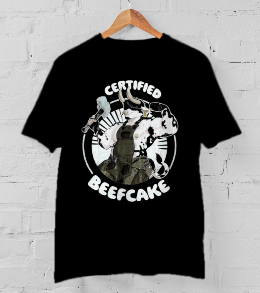 Certified Beefcake Muscular Bull Blacksmith T-Shirt