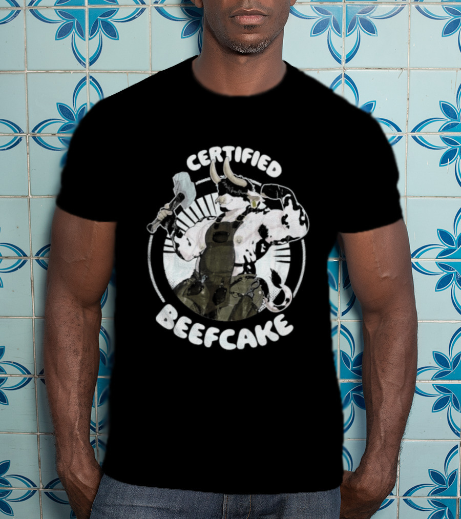 Certified Beefcake Muscular Bull Blacksmith T-Shirt