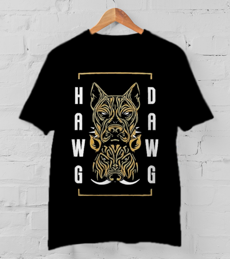 Hawg Dawg Pitbull Boar Two Faced Canine T-Shirt