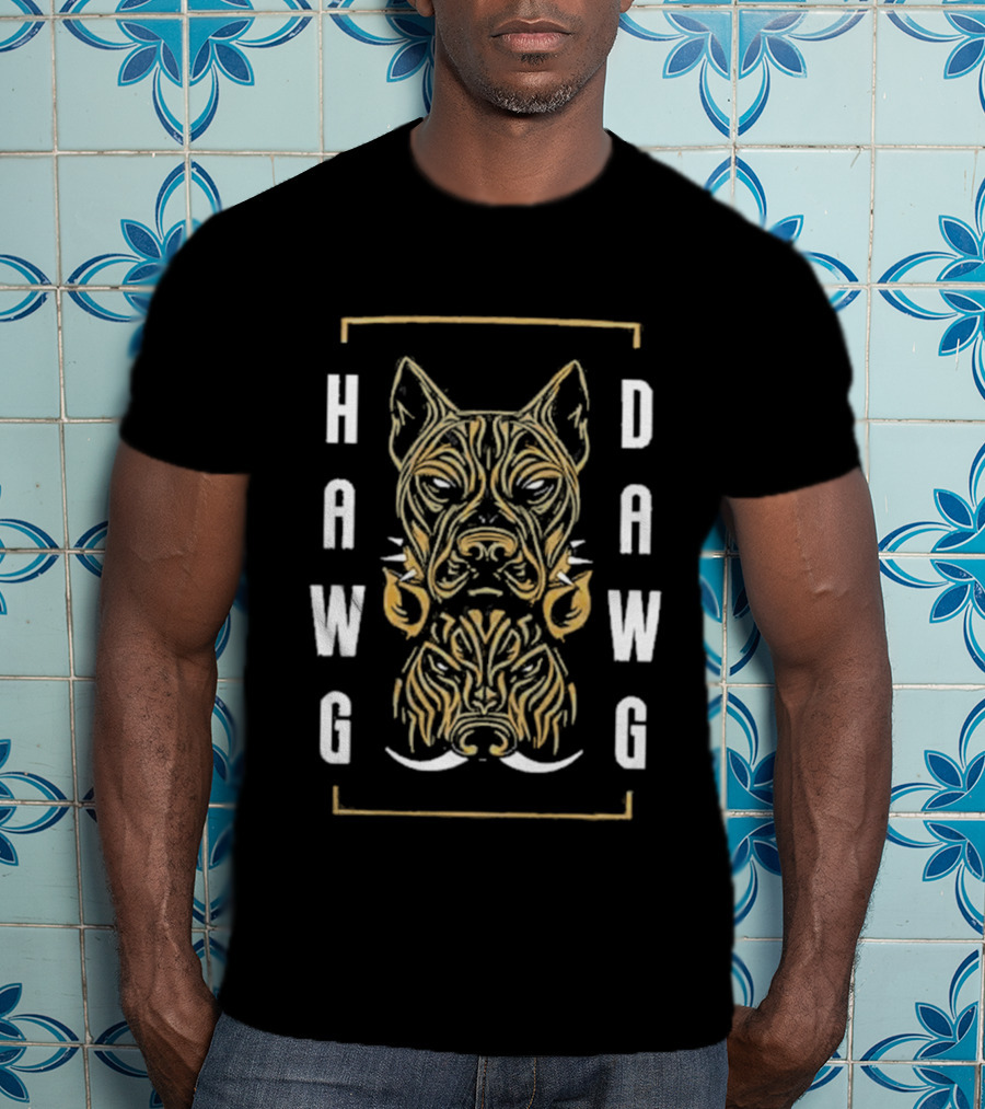 Hawg Dawg Pitbull Boar Two Faced Canine T-Shirt