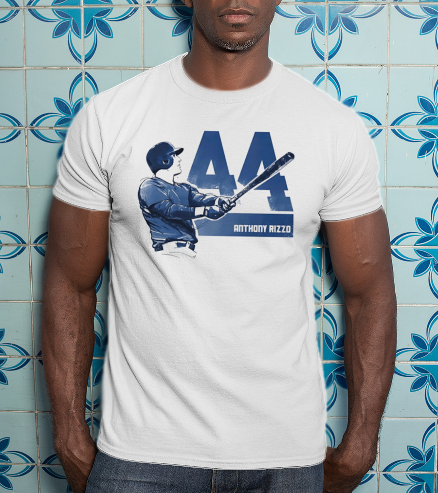 Anthony Rizzo 44 Swing Chicago Cubs Slugger T-Shirt