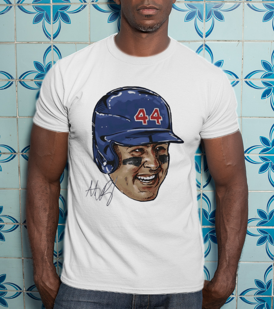 Anthony Rizzo 44 Chicago Cubs Iconic Smile Swag Head T-Shirt