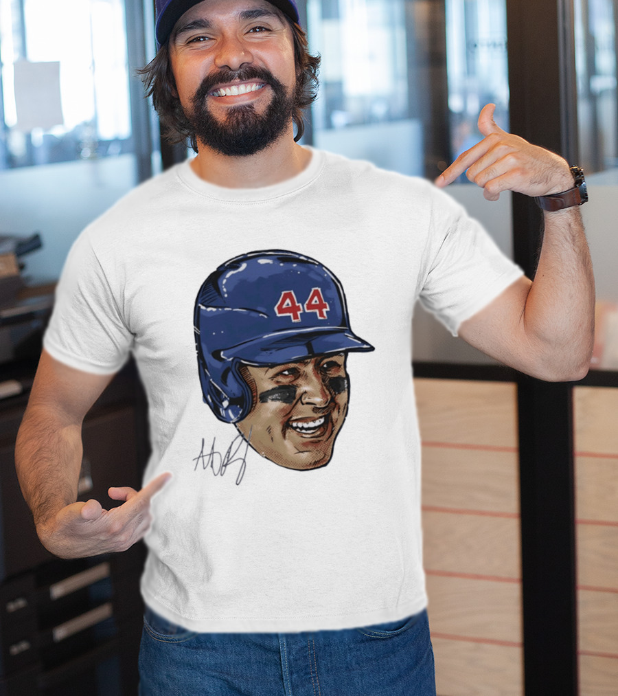 Anthony Rizzo 44 Chicago Cubs Iconic Smile Swag Head T-Shirt