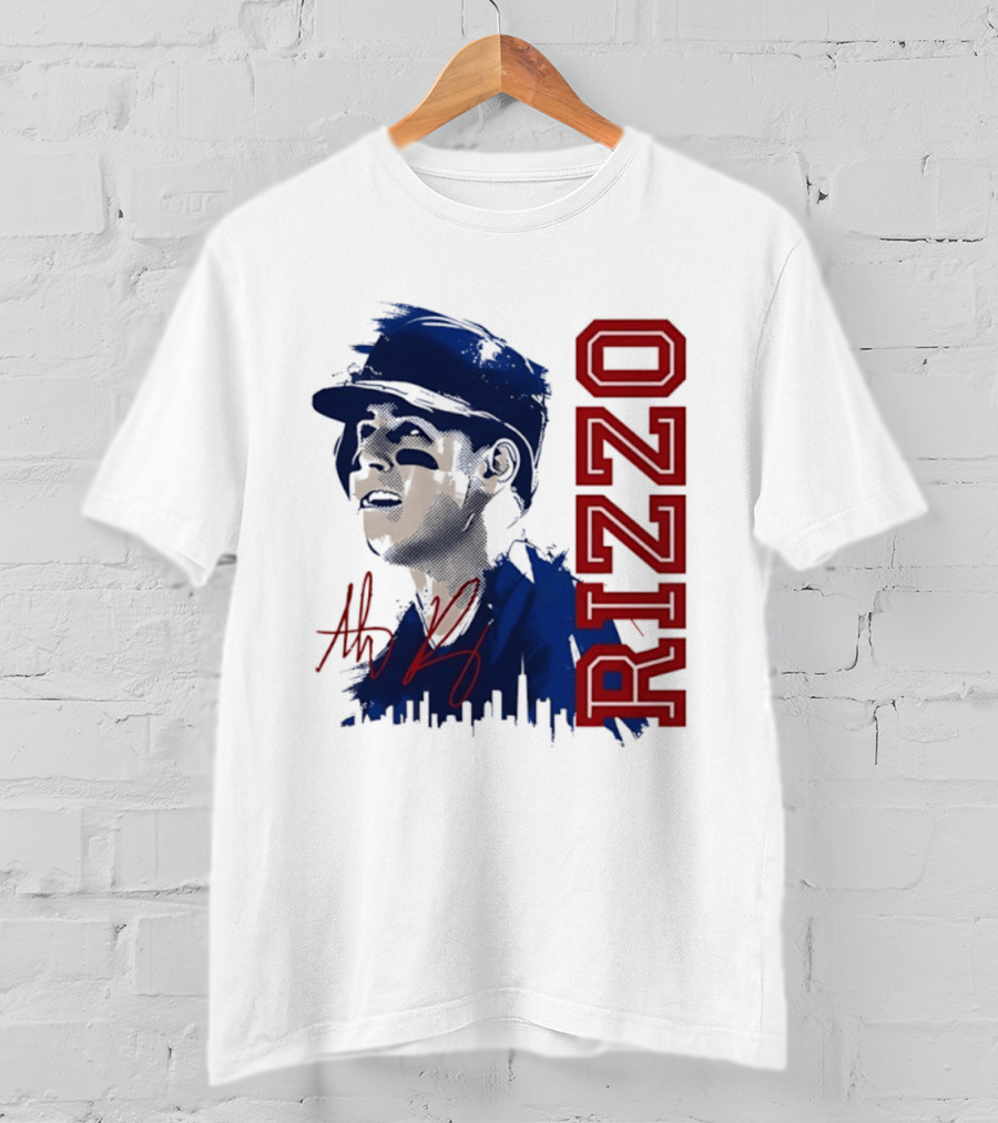Anthony Rizzo Cubs Splatter Illustration Rizzo T-Shirt