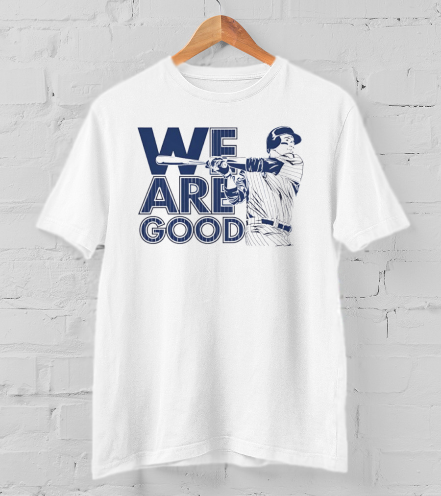 We Are Good Anthony Rizzo Chicago Cubs Slugger Swing T-Shirt