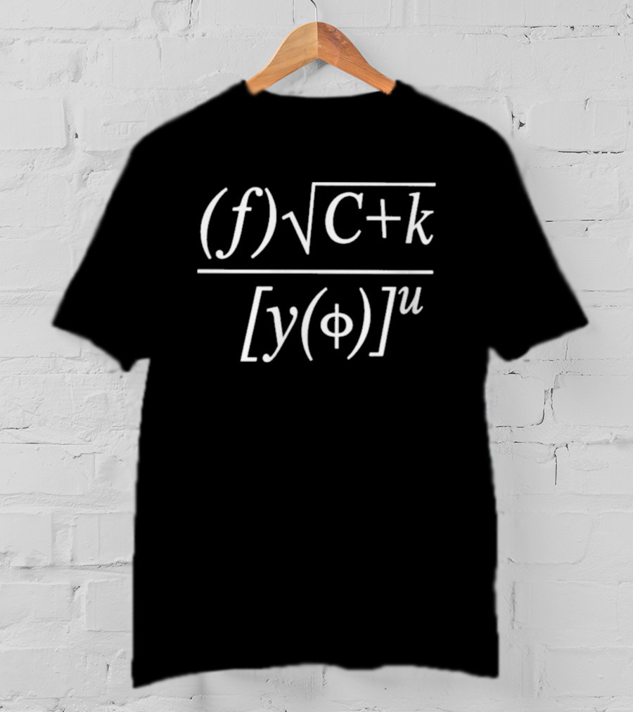 Mathematical Formula Fun Equation Humor T-Shirt
