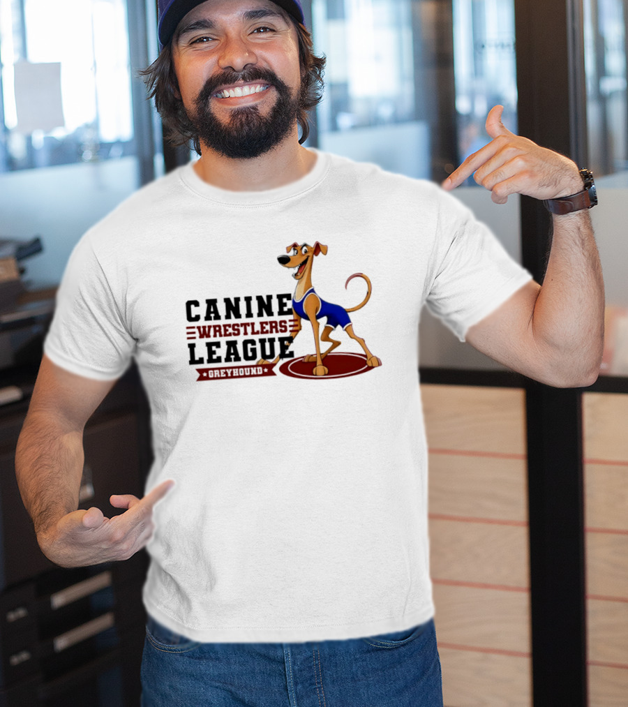 Canine Wrestlers League Greyhound T-Shirt