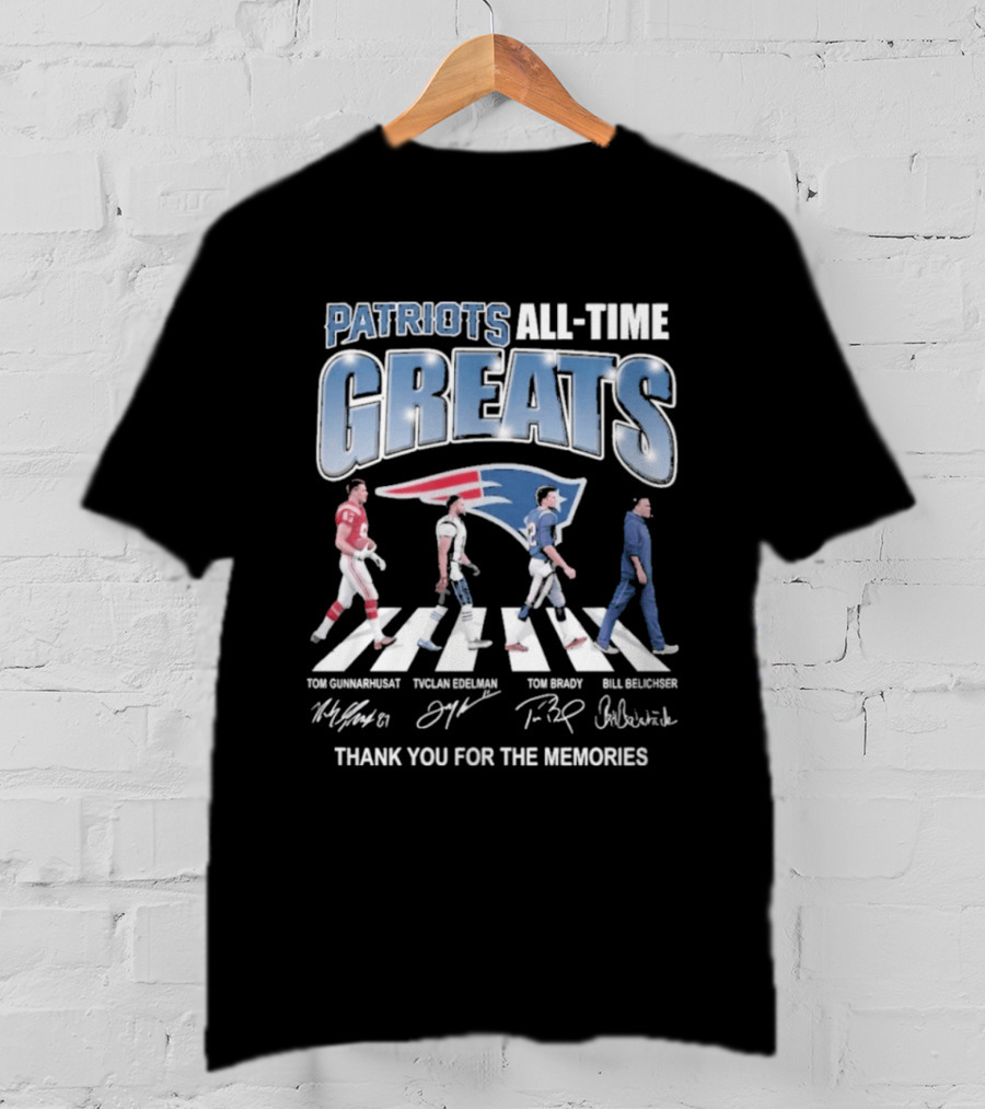Patriots All Time Greats Thank You For The Memories T-Shirt