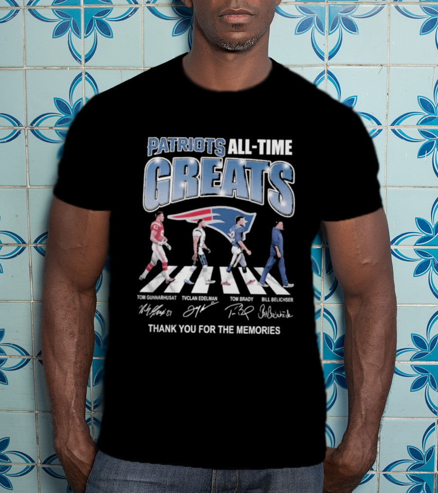 Patriots All Time Greats Thank You For The Memories T-Shirt