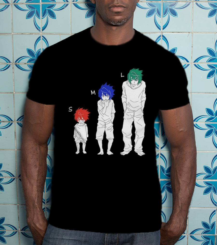 S M L Beyond Birthday Mello L Lawliet Colorful T-Shirt