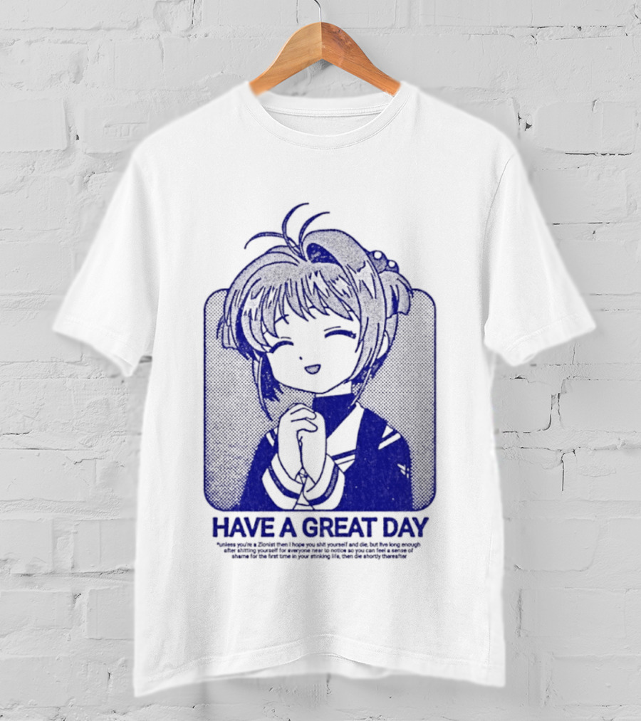 Have A Great Day Sakura Kinomoto Anime Cardcaptor Look T-Shirt