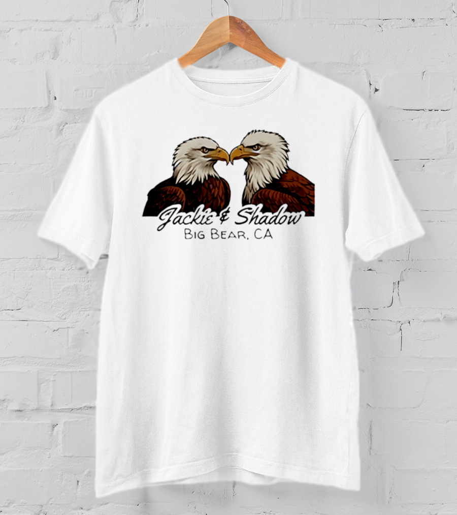 Jackie And Shadow Bald Eagles Big Bear CA Wildlife Pair T-Shirt