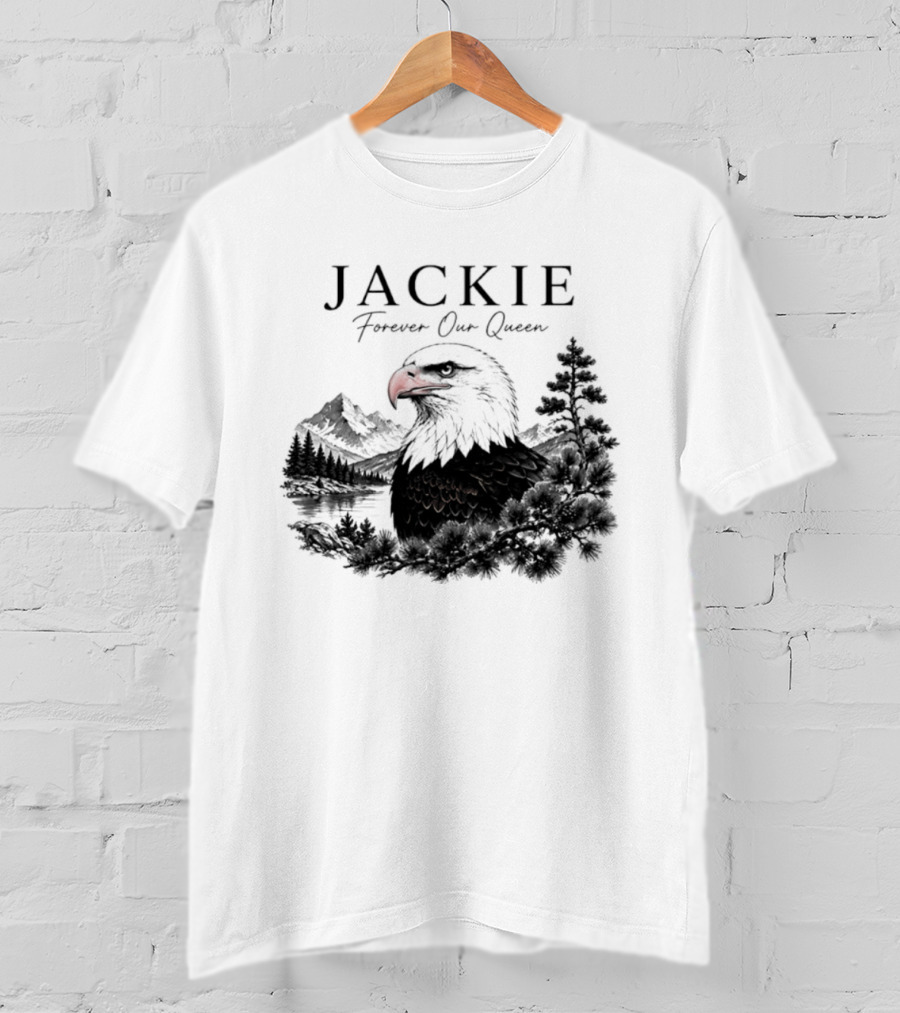 Jackie Forever Our Queen Eagle Mountain Landscape T-Shirt