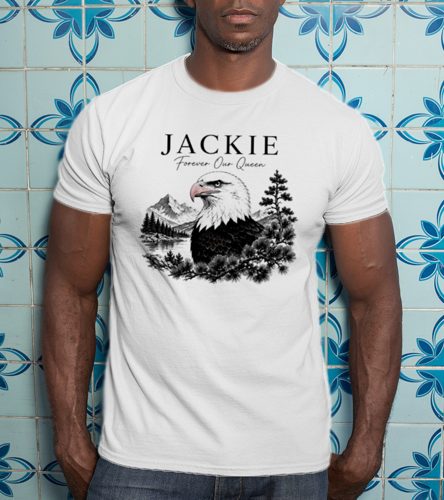Jackie Forever Our Queen Eagle Mountain Landscape T-Shirt