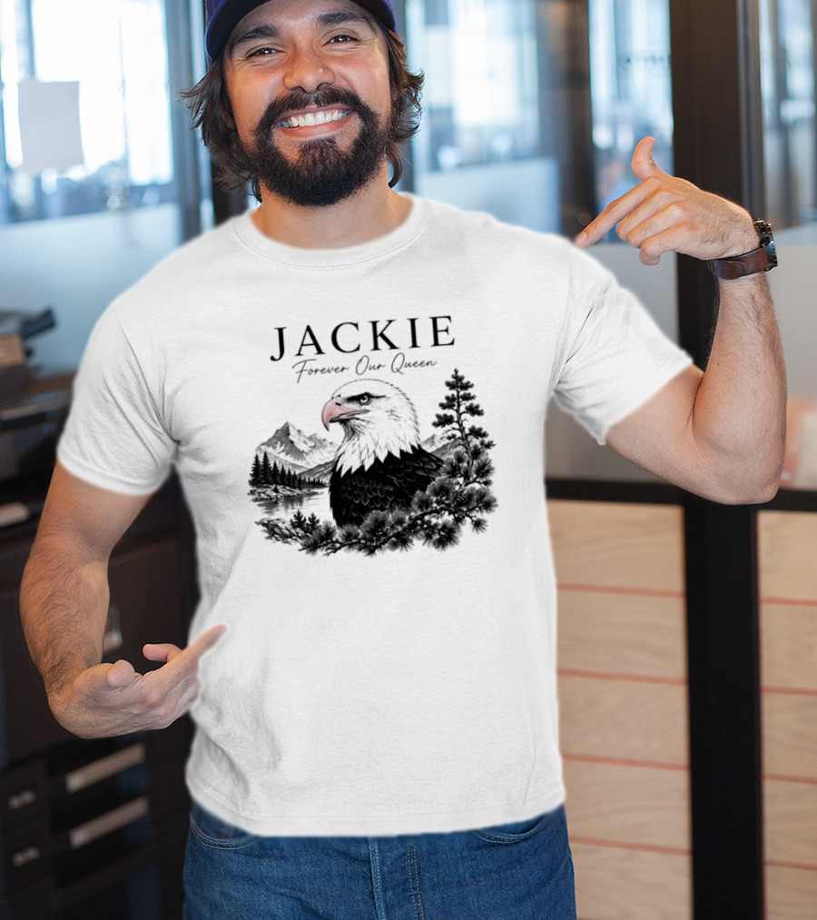 Jackie Forever Our Queen Eagle Mountain Landscape T-Shirt