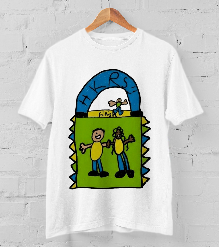 HKRS Kanick Healthy Running Series Fun Finish Line Kids Drawing T-Shirt
