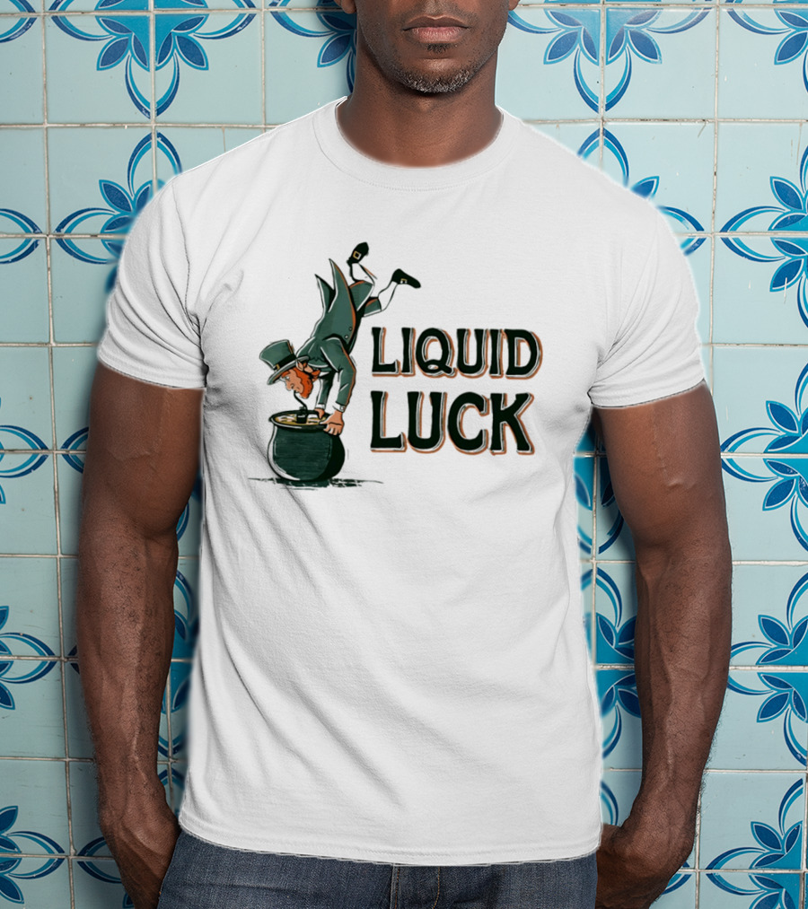 Liquid Luck Pot Of Gold St. Patrick's Day Leprechaun T-Shirt
