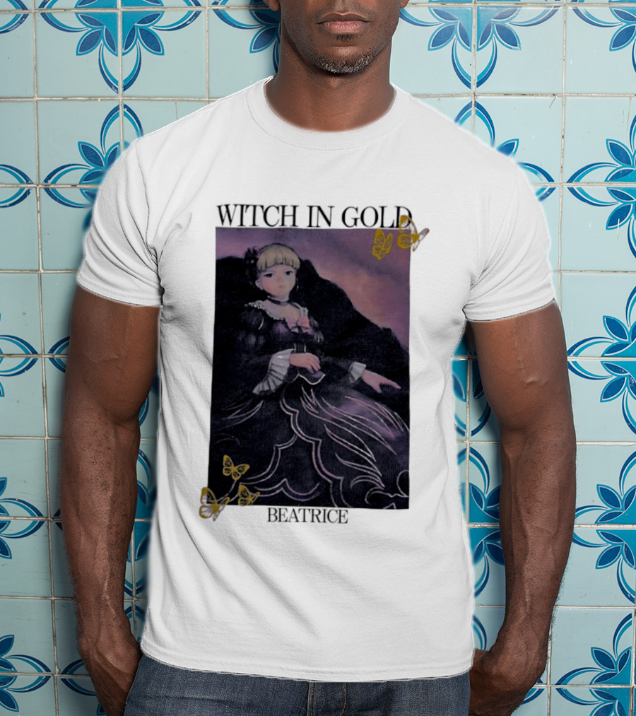 Witch In Gold Beatrice Butterflies Umineko When They Cry T-Shirt