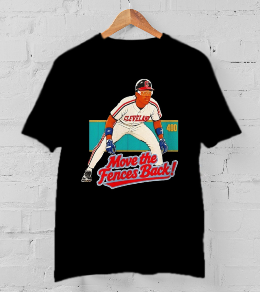 Move The Fences Back Cleveland Indians Alex Cole 400 T-Shirt