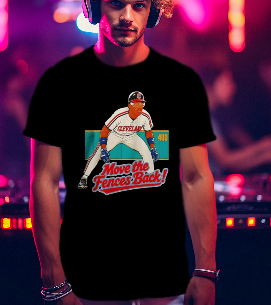 Move The Fences Back Cleveland Indians Alex Cole 400 T-Shirt